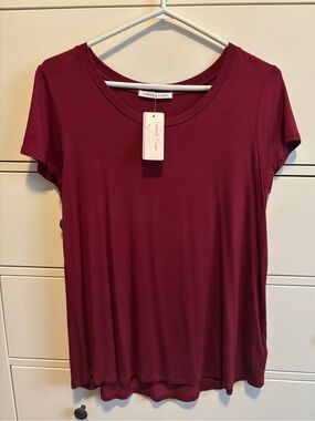 Chris & Carol - Burgundy T-Shirt